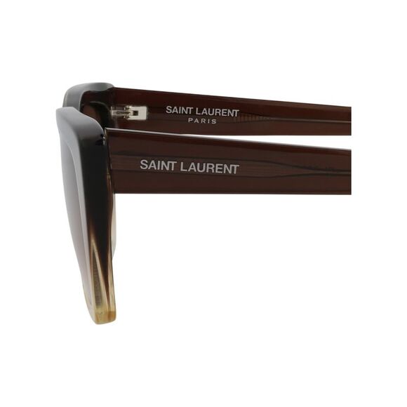 Saint Laurent Cat Eye-Frame Acetate Sunglasses Brown Womens - Picture 4 of 6